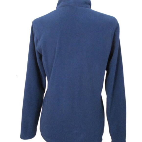 Eddie Bauer 1/4 Zip Blue Fleece Pullover Long Sleeve Top Size S - Picture 3 of 10